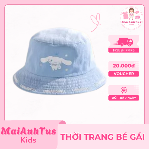 Mũ bucket cho bé gái - Mũ bucket hoạt hình cho bé gái - Thời trang bé gái MaiAnhTus Kids - Hình ảnh 2