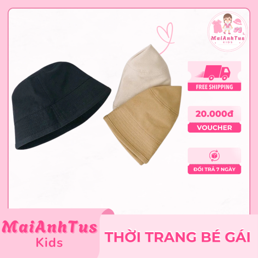 Mũ bucket nón vành cụp cho bé gái - Mũ bucket chất kaki mềm cho bé gái - Thời trang bé gái MaiAnhTus Kids - Hình ảnh 4