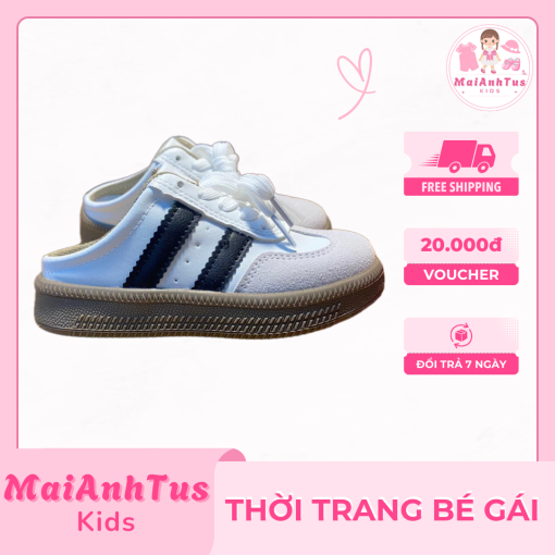 Giày sục cho bé gái - Giày sục samba đế mềm cho bé gái - Thời trang bé gái MaiAnhTus Kids - Hình ảnh 4