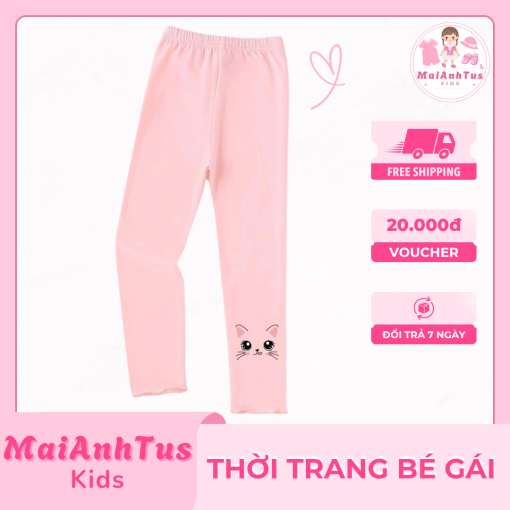 Quần leggings cho bé gái - Quần dài cho bé gái - Thời trang bé gái MaiAnhTus Kids - Hình ảnh 3