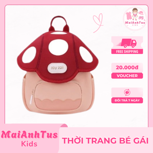 Balo hình cây nấm cho bé gái - Balo đi học cho bé gái - Thời trang bé gái MaiAnhTus Kids - Hình ảnh 2