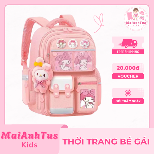 Balo chống nước cho bé gái - Balo kiểu dáng dễ thương với sức chứa lớn cho bé gái - Thời trang bé gái MaiAnhTus Kids - Hình ảnh 7