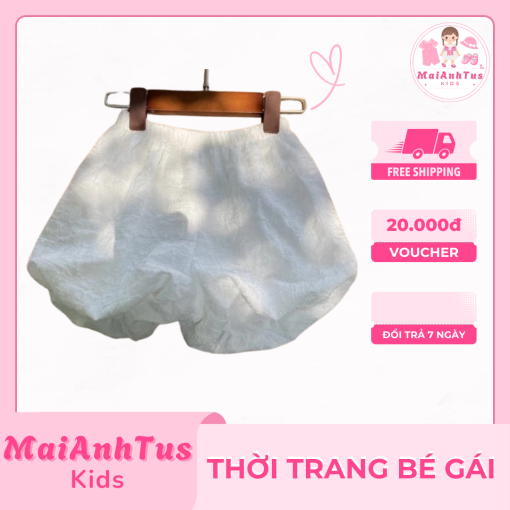 Quần đùi ống bí cho bé gái - Quần đùi dễ thương cho bé gái - Thời trang bé gái MaiAnhTus Kids - Hình ảnh 3