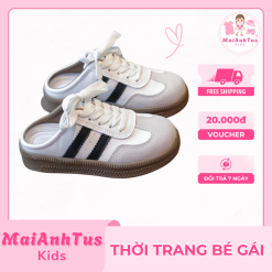 Giày sục cho bé gái - Giày sục samba đế mềm cho bé gái - Thời trang bé gái MaiAnhTus Kids