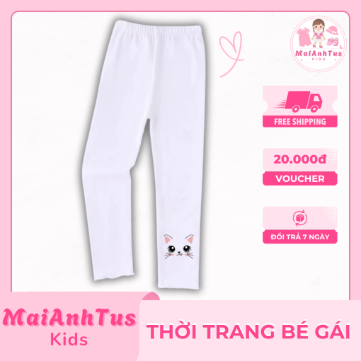 Quần leggings cho bé gái - Quần dài cho bé gái - Thời trang bé gái MaiAnhTus Kids - Hình ảnh 4