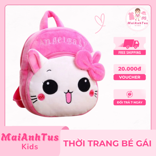 Balo hoạt hình đáng yêu cho bé gái - Balo trời trang đi học, đi chơi cho bé gái - Thời trang bé gái MaiAnhTus Kids - Hình ảnh 4