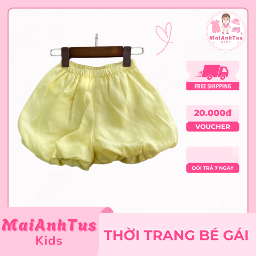 Quần đùi ống bí cho bé gái - Quần đùi dễ thương cho bé gái - Thời trang bé gái MaiAnhTus Kids - Hình ảnh 4
