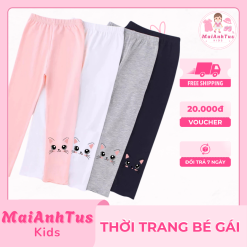 Quần leggings cho bé gái - Quần dài cho bé gái - Thời trang bé gái MaiAnhTus Kids