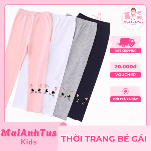 Quần leggings cho bé gái - Quần dài cho bé gái - Thời trang bé gái MaiAnhTus Kids