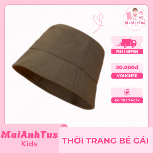Mũ bucket nón vành cụp cho bé gái - Mũ bucket chất kaki mềm cho bé gái - Thời trang bé gái MaiAnhTus Kids - Hình ảnh 5