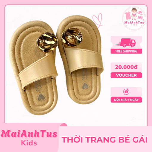 Dép xỏ ngón êm mềm cho bé gái - Dép xỏ ngón chống trơn trượt cho bé gái - Thời trang bé gái MaiAnhTus Kids - Hình ảnh 5