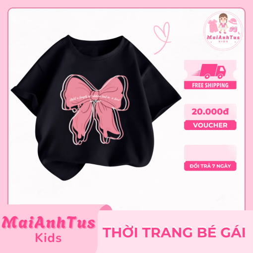 Áo Thun Cho Bé Gái Rất Đẹp Và Xinh Từ 3 - 15 tuổi - Thời trang bé gái MaiAnhTus Kids - Hình ảnh 5