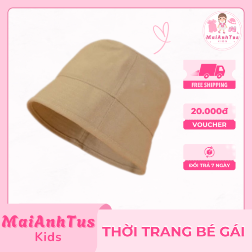 Mũ bucket nón vành cụp cho bé gái - Mũ bucket chất kaki mềm cho bé gái - Thời trang bé gái MaiAnhTus Kids - Hình ảnh 6