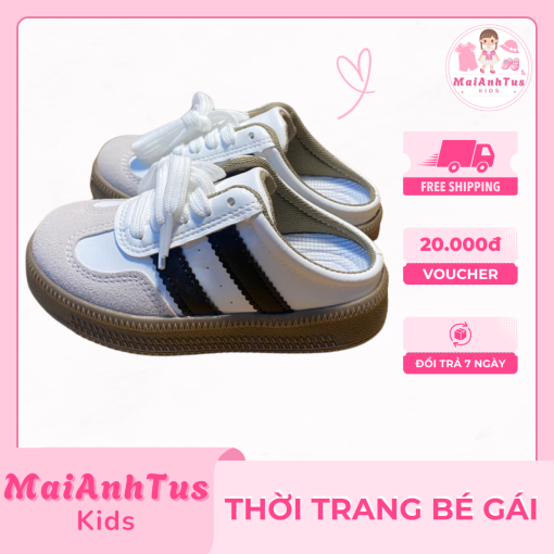 Giày sục cho bé gái - Giày sục samba đế mềm cho bé gái - Thời trang bé gái MaiAnhTus Kids - Hình ảnh 7