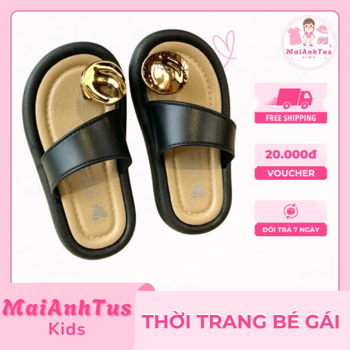 Dép xỏ ngón êm mềm cho bé gái - Dép xỏ ngón chống trơn trượt cho bé gái - Thời trang bé gái MaiAnhTus Kids - Hình ảnh 6
