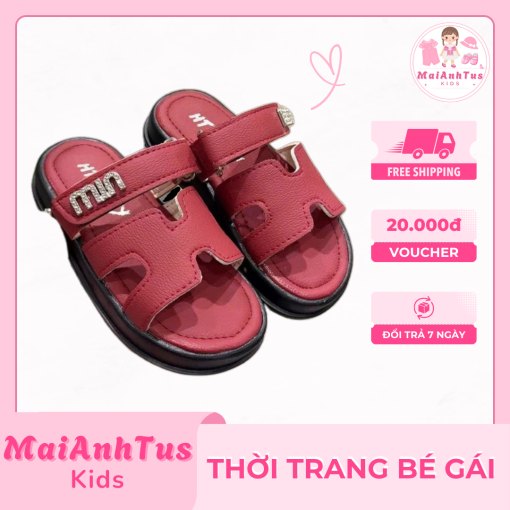 Dép lê chữ H cho bé gái - Dép lê mẫu mới nhất 2025 - Thời trang bé gái MaiAnhTus Kids - Hình ảnh 6