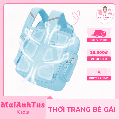 Balo chống nước cho bé gái - Balo kiểu dáng dễ thương với sức chứa lớn cho bé gái - Thời trang bé gái MaiAnhTus Kids - Hình ảnh 3