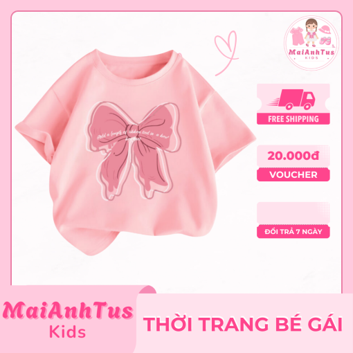 Áo Thun Cho Bé Gái Rất Đẹp Và Xinh Từ 3 - 15 tuổi - Thời trang bé gái MaiAnhTus Kids - Hình ảnh 6
