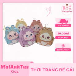 Balo hoạt hình dễ thương cho bé gái - Balo đi học cho bé gái - Thời trang bé gái MaiAnhTus Kids