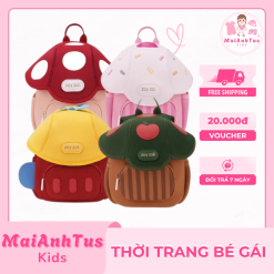 Balo hình cây nấm cho bé gái - Balo đi học cho bé gái - Thời trang bé gái MaiAnhTus Kids