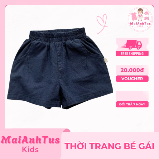 Quần đùi có túi cho bé gái - Quần đùi chất liệu kaki mềm cho bé gái - Thời trang bé gái MaiAnhTus Kids - Hình ảnh 8