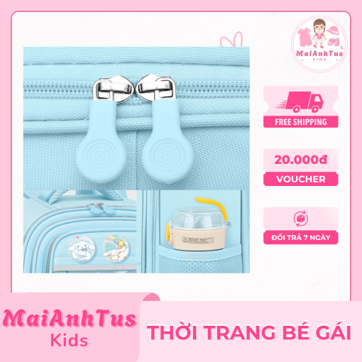 Balo chống nước cho bé gái - Balo kiểu dáng dễ thương với sức chứa lớn cho bé gái - Thời trang bé gái MaiAnhTus Kids - Hình ảnh 4