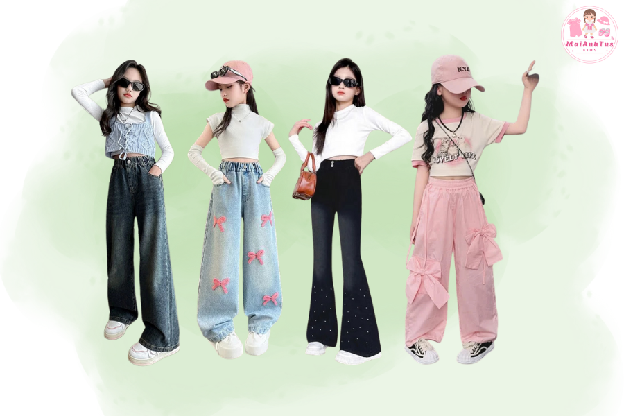 áo Croptop + Quần jean: Cá tính, thời thượng