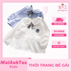 Áo sơ mi cho bé gái - Áo sơ mi phong cách mới cho bé gái - Thời trang bé gái MaiAnhTus Kids
