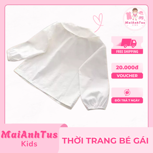 Áo sơ mi cho bé gái - Áo sơ mi phong cách mới cho bé gái - Thời trang bé gái MaiAnhTus Kids - Hình ảnh 4