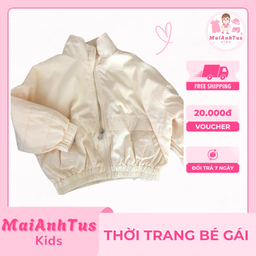 Áo khoác gió phong cách Hàn Quốc cho bé gái - Áo khoác gió 2 lớp cho bé gái - Thời trang bé gái MaiAnhTus Kids - Hình ảnh 3